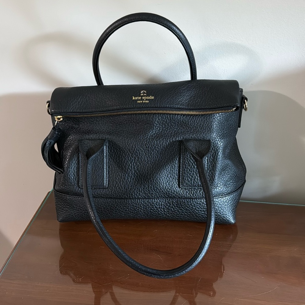 Black Kate Spade Purse with dust bag